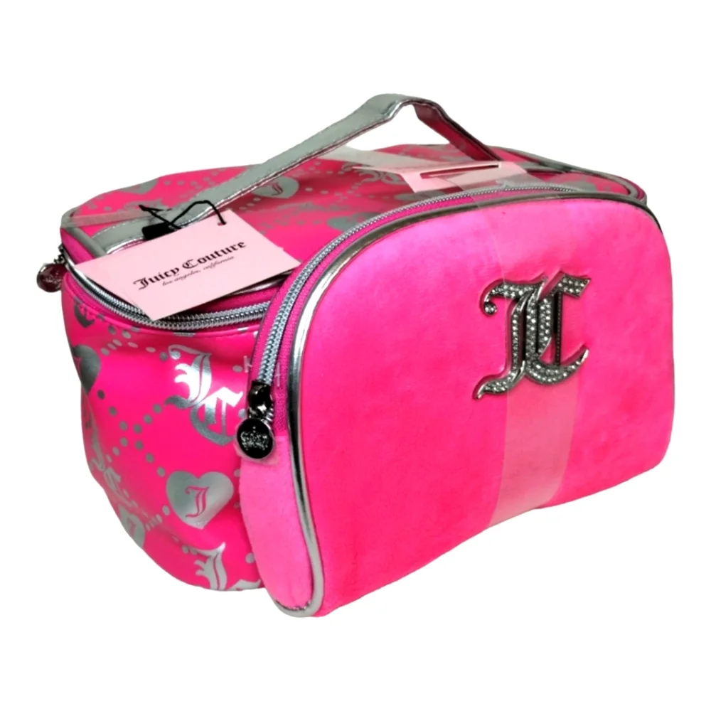 Juicy Couture Make Up Train Case Bag Set